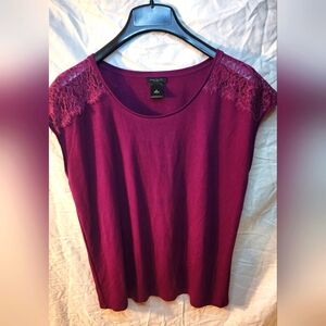 Ann Taylor Factory Med Sleeveless top plum